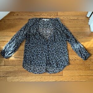 Veronica Beard Paisley Print Silk Blouse - Size 4